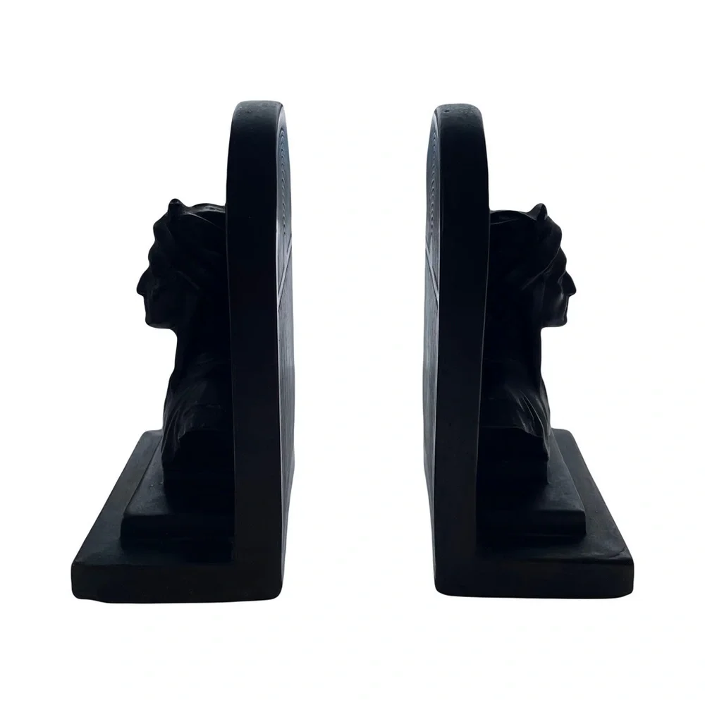 Vintage Antique Sculpture Dante Bronze Bookends - Picture 12 of 12